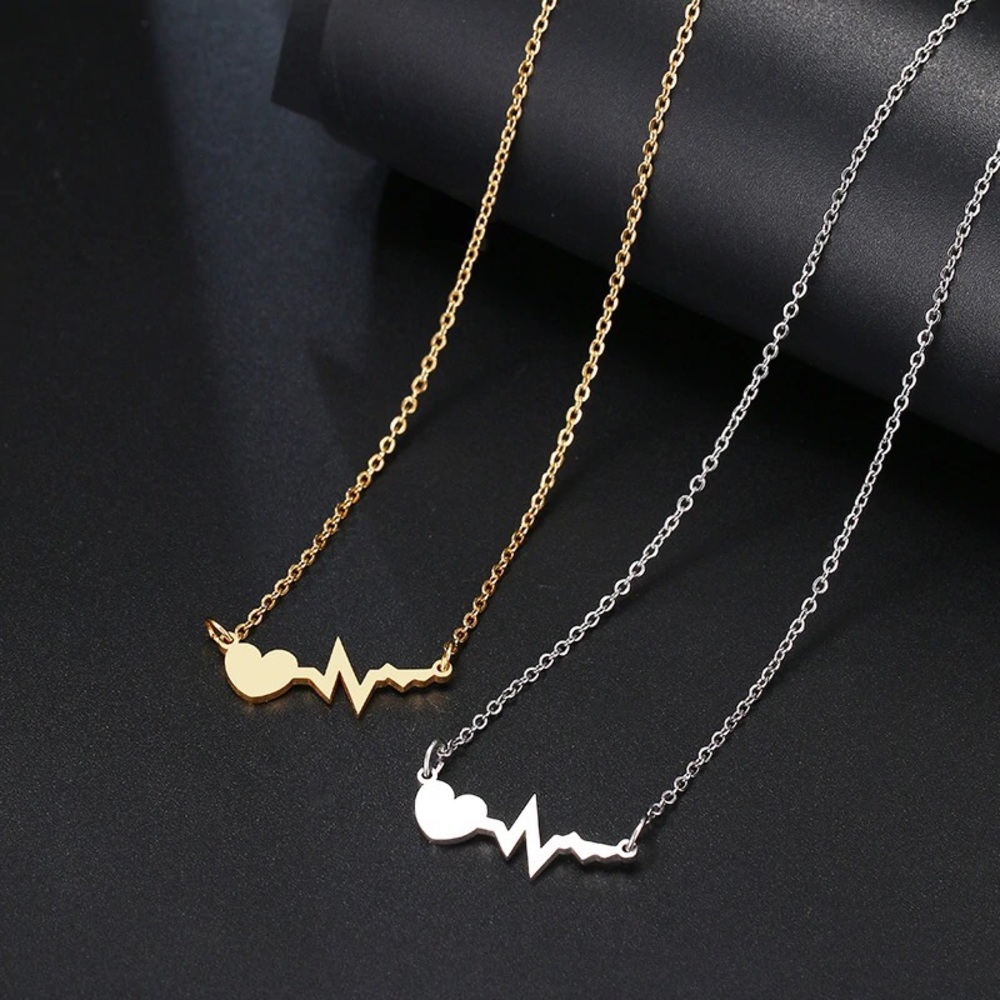 Heartbeat Love Stainless Steel Necklace